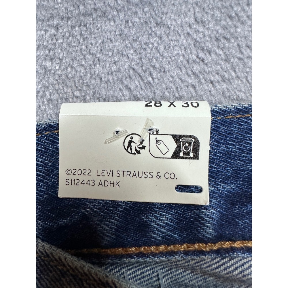 Levis 501 90s Selvedge Denim Jeans Womens 28x30 Blue Straight Leg A1959-0063 NWT - Picture 11 of 16